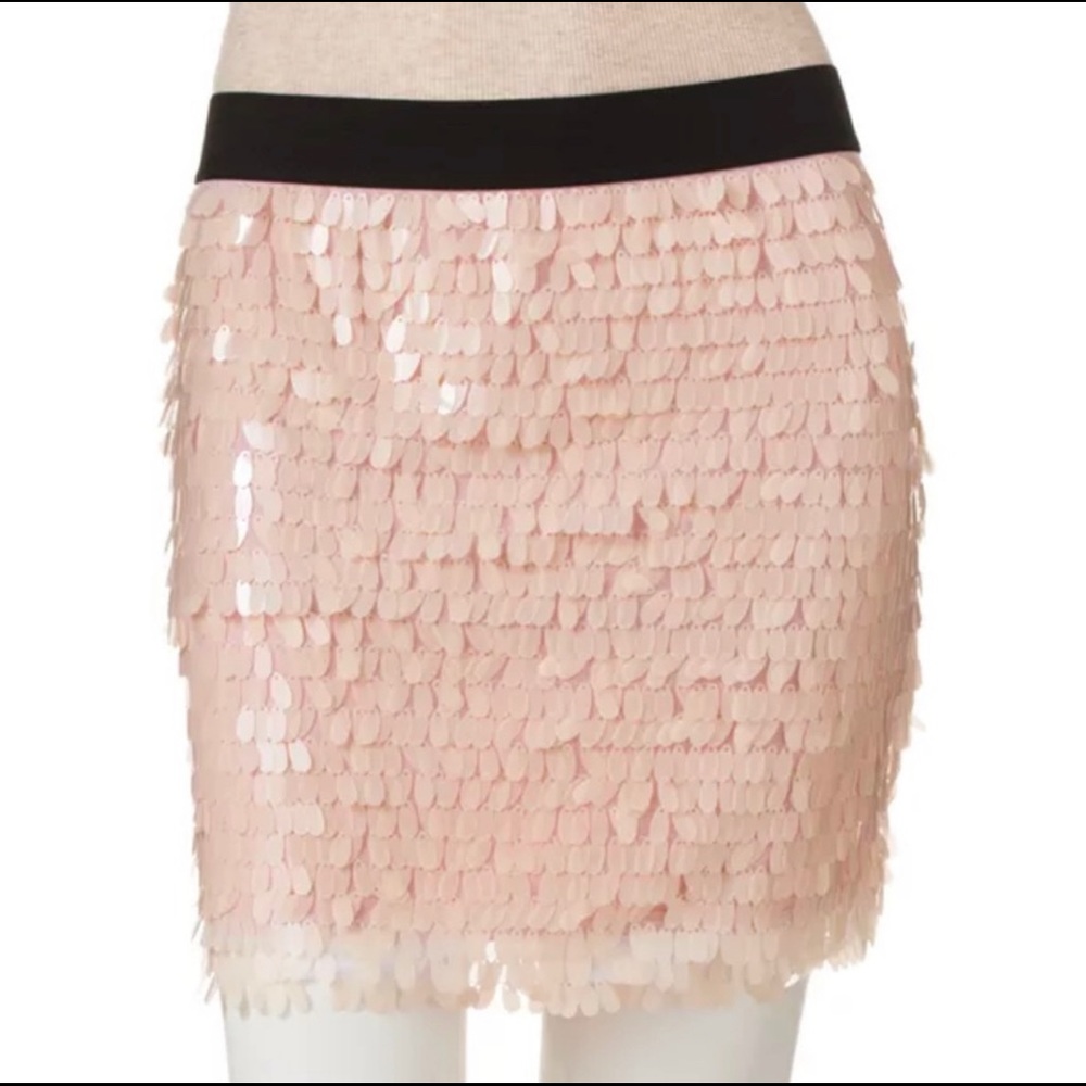 Candie’s Pink Sequin Mini Skirt